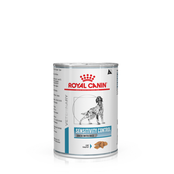 Royal Canin  koerakonserv  VHN SENSITIVITY CONTROL DUCK WITH RICE DOG WET 0.41kg
