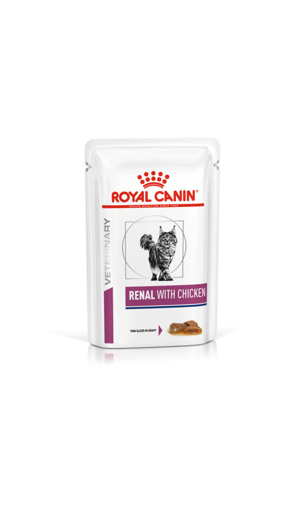 Royal Canin RENAL WITH CHICKEN CAT WET (85g x 12)