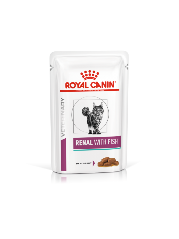 Royal Canin  RENAL WITH FISH CAT WET (85g x 12)