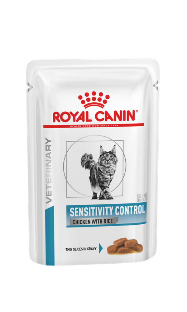 Royal Canin SENSITIVITY CONTROL CHICKEN WITH RICE CAT WET (85g x 12) 