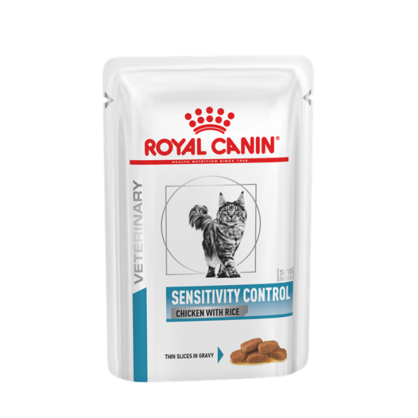Royal Canin kassikonserv   VHN SENSITIVITY CONTROL CHICKEN WITH RICE CAT WET (85g x 12)