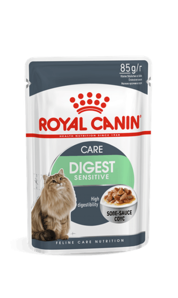 Royal Canin kassikonserv FCN DIGEST SENSITIVE IN GRAVY  (85g x 12)