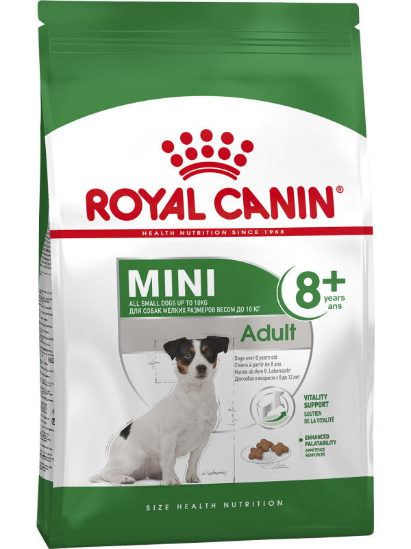 Royal Canin koeratoit  SHN MINI ADULT 8+  8kg  