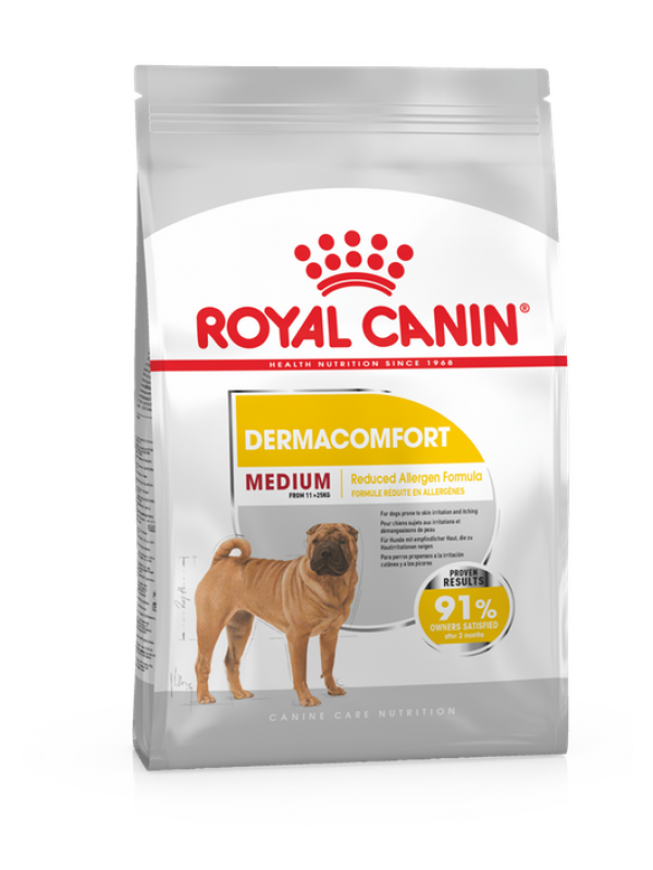 Royal Canin  koera kuivtoit    CCN MEDIUM DERMACOMFORT  12kg