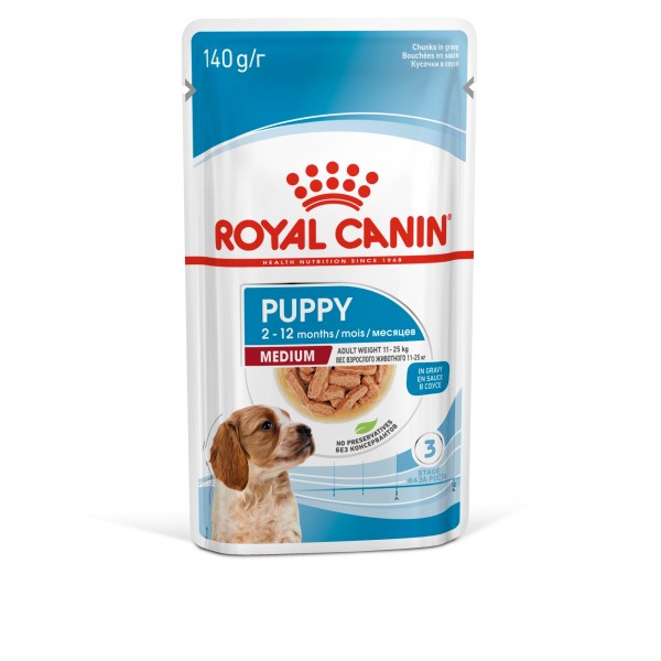 Royal Canin koerakonserv SHN MEDIUM PUPPY WET  10  x 140g