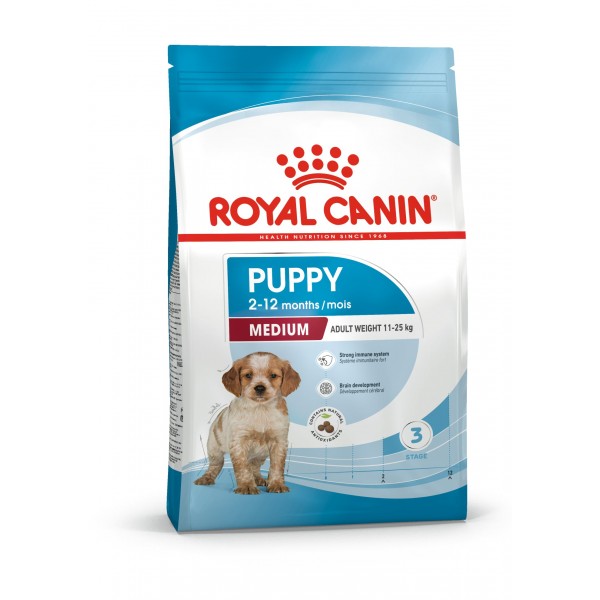  Royal Canin  koera kuivtoit   SHN MEDIUM PUPPY   15kg
