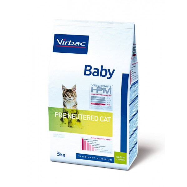 Virbac kassitoit  HPMC BABY PRE NEUTERED CAT 3KG