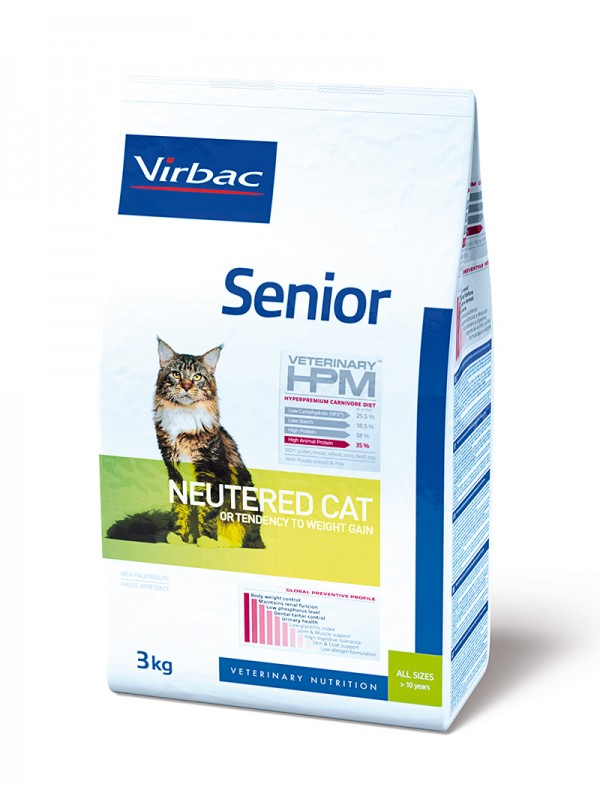 Virbac  kassitoit  HPMC SENIOR NEUTERED CAT 1,5KG