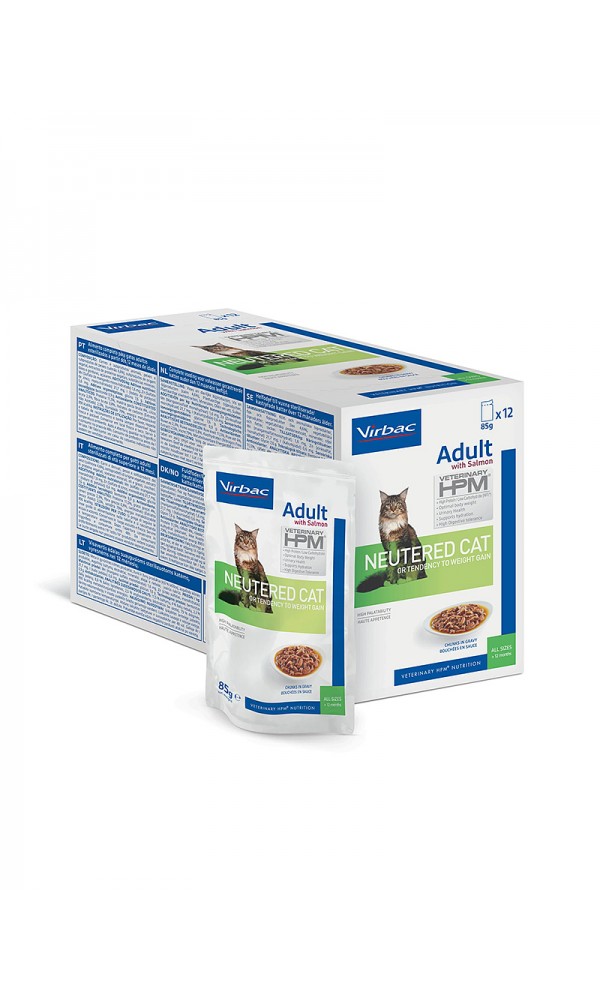 Virbac kassi konserv HPMC ADULT WITH SALMON NEUTERED CAT 85g