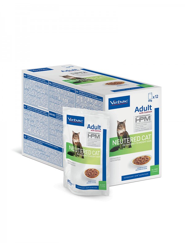 Virbac kassi konserv HPMC ADULT WITH SALMON NEUTERED CAT 85g