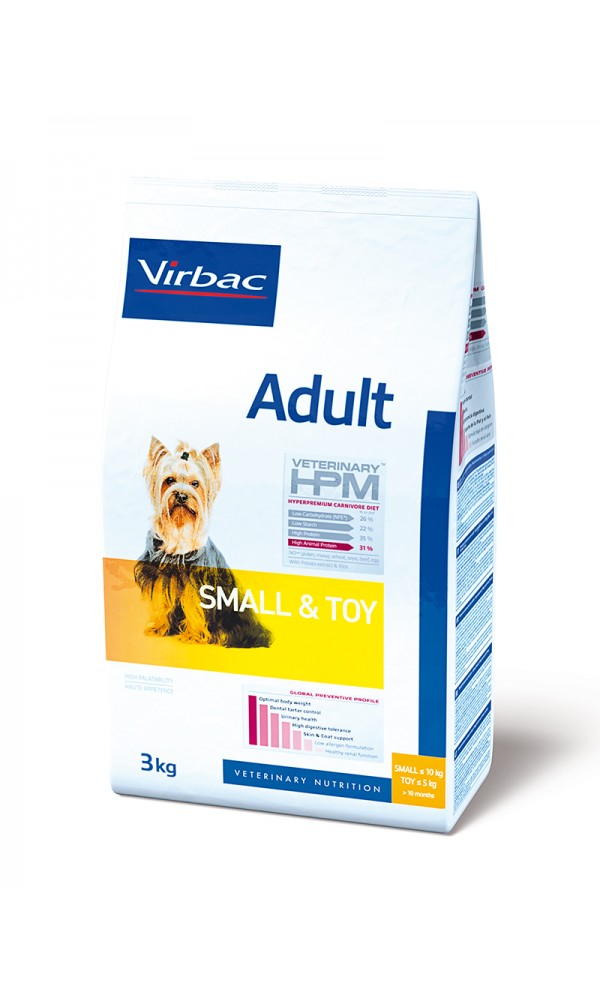 Virbac  koeratoit HPMD ADULT DOG SMALL & TOY 1,5KG