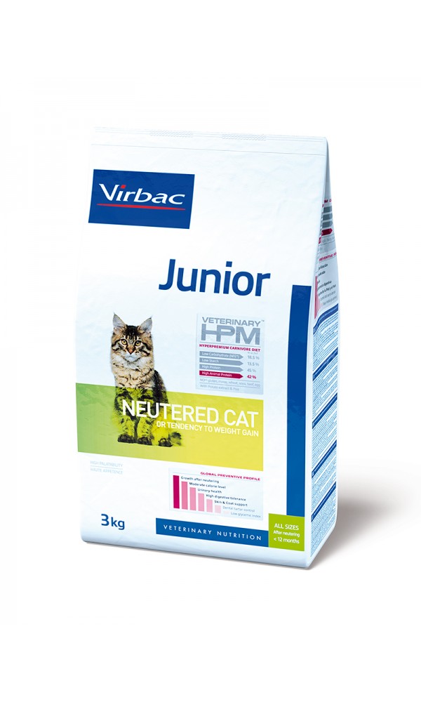 Kassi kuivtoit  HPMC JUNIOR NEUTERED CAT 1,5KG