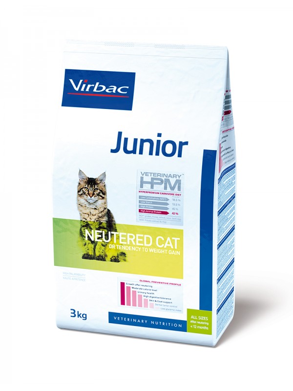 Kassi kuivtoit  HPMC JUNIOR NEUTERED CAT 1,5KG