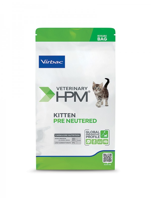 Virbac kassitoit HPMC KITTEN PRE NEUTERED CAT 3KG