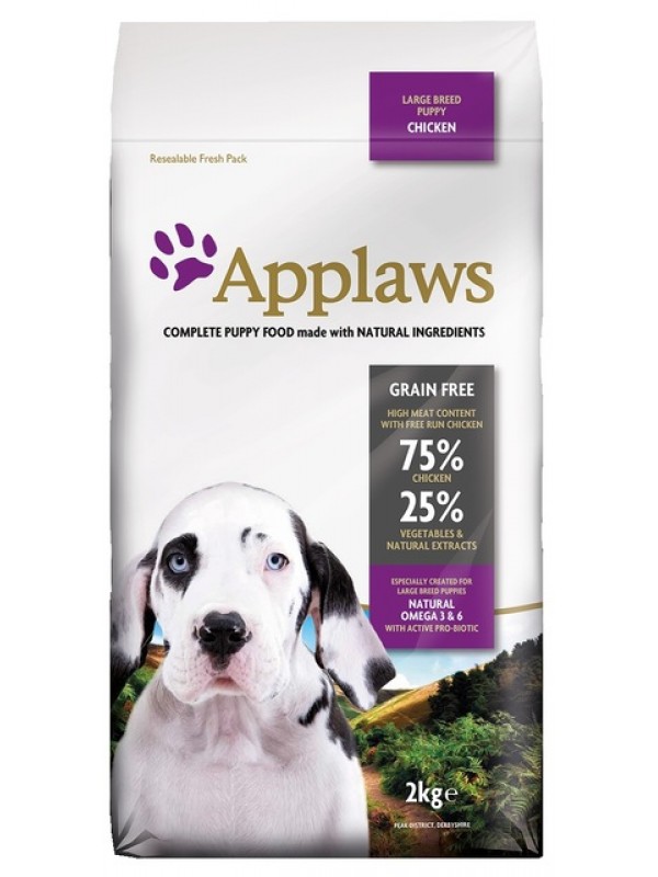 Applaws kutsika täissööt suur tõug kana 2kg #