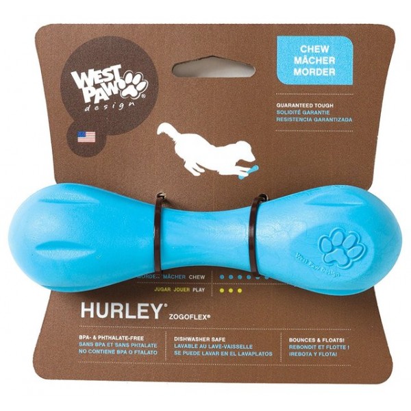 West paw koera mänguasi hurley mini 11,5cm sinine