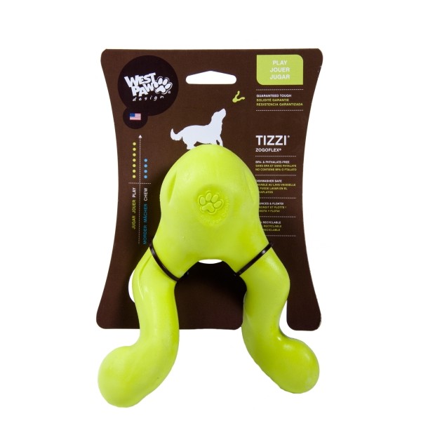 West paw koera mänguasi tizzi l 16,5cm roheline