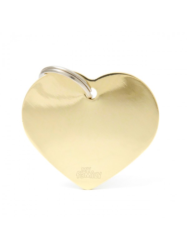 My family ripats basic süda suur messing kuldne My family ripats basic süda suur messing kuldne