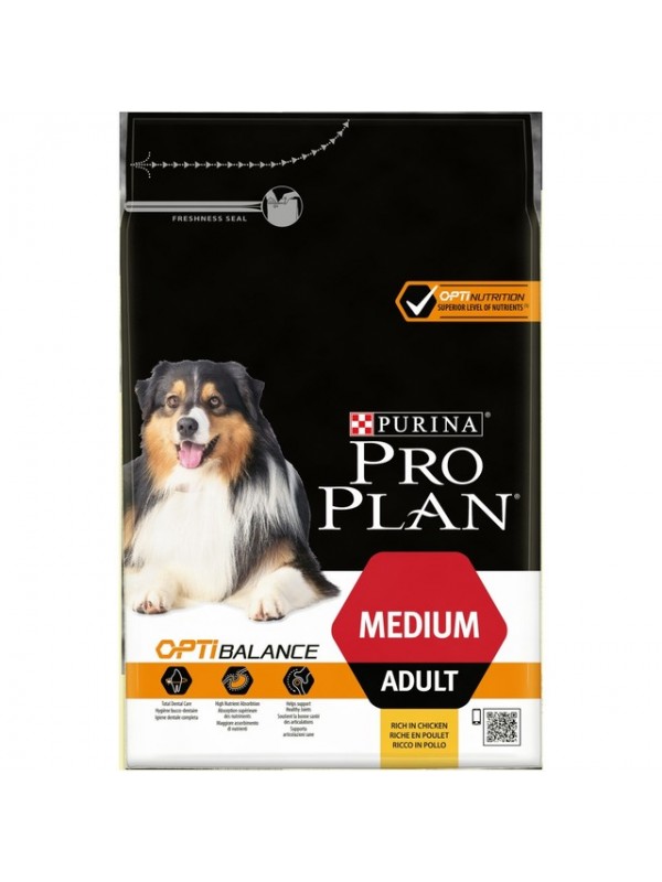 Pro plan koera täissööt keskm.tõug kana 3kg