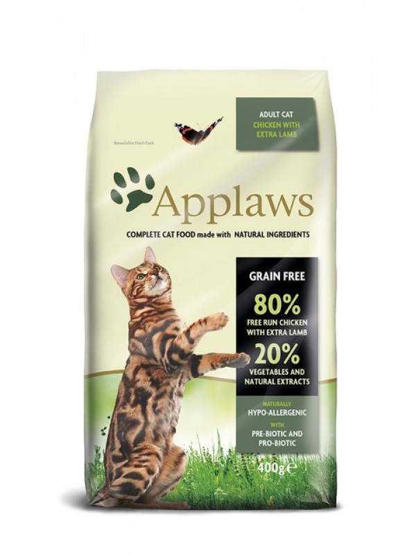 Applaws kassi täissööt kana/lammas 0,4kg