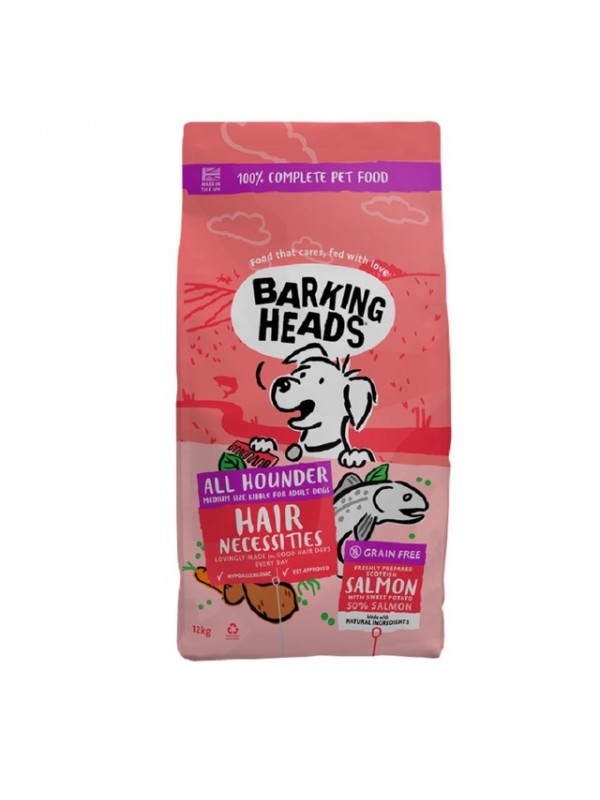 Bh koera täissööt hair necessities lõhe 12kg