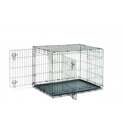 Savic metallpuur dog cottage m 76x49x55cm must