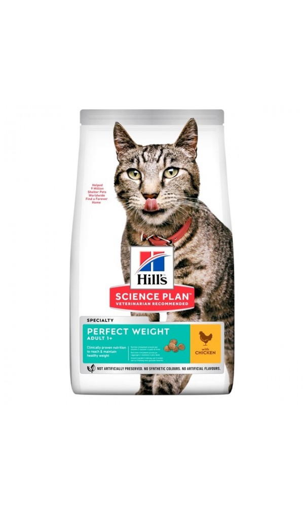 Hills kassi täissööt perfect weight kana 1,5kg