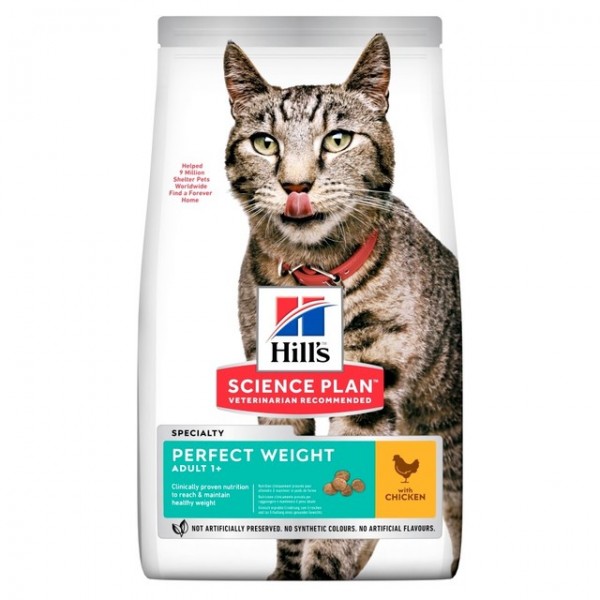 Hills kassi täissööt perfect weight kana 1,5kg