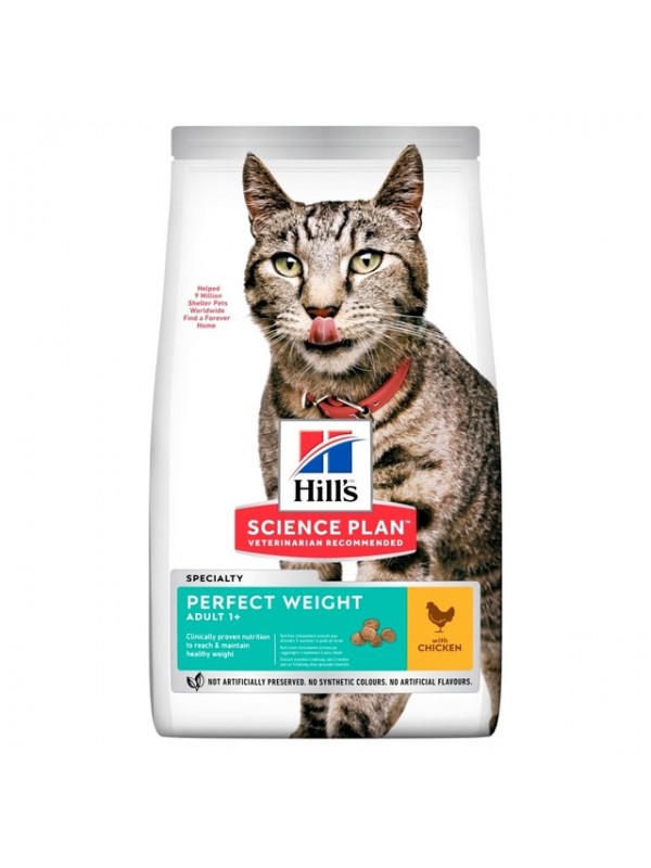 Hills kassi täissööt perfect weight kana 1,5kg