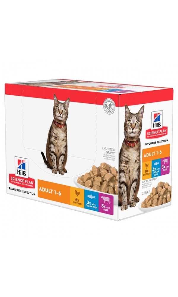Hills kassi einekotike multi kana/kala/veis 85g n12