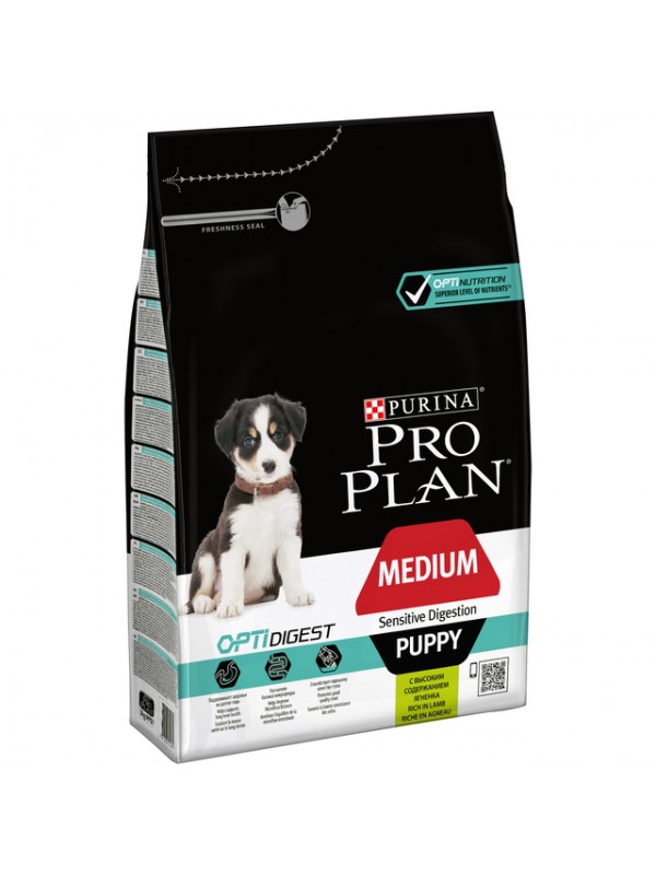 Pro plan kutsika täissööt keskm.tõug seedepr.lamba 3kg