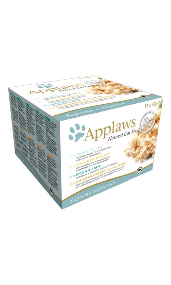 Applaws kassi konserv valikp.kana/kala 70g n12
