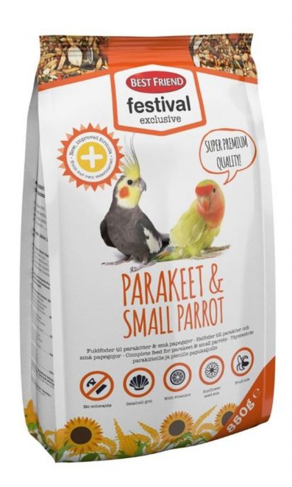 Bf lindude täissööt festival exclusive papagoidele 850g