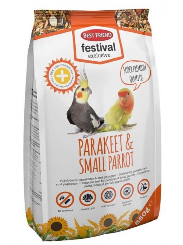 Bf lindude täissööt festival exclusive papagoidele 850g