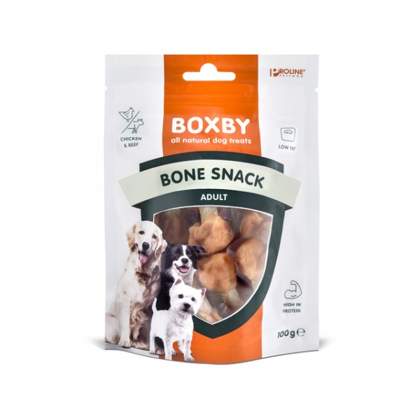Boxby koera maius bone snack kana/veis 100g