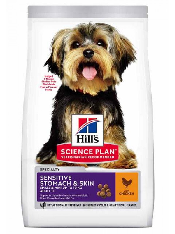 Hills koera täissööt sensit.stomach/skin small&mini 1,5kg