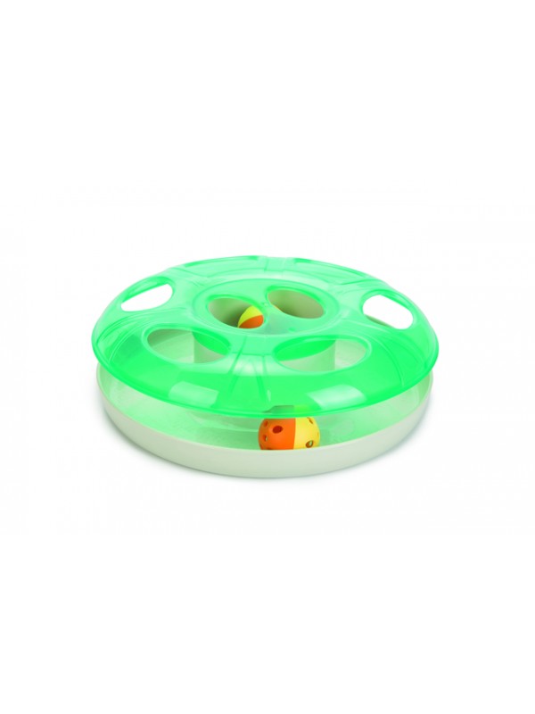 Beeztees kassi mänguasi treeningratas scudie 25cm roh