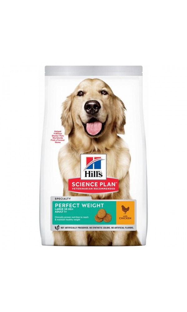 Hills koera täissööt perfect weight suur tõug 12kg