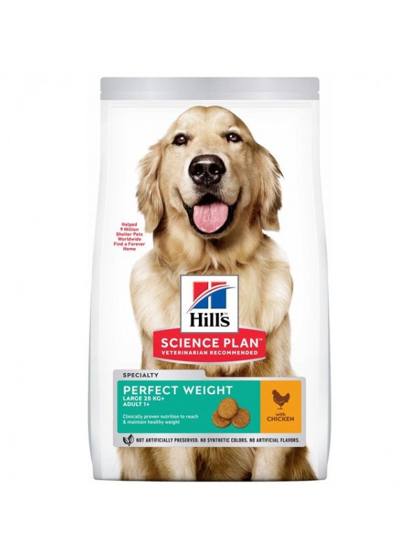 Hills koera täissööt perfect weight suur tõug 12kg