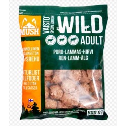 Mush vaisto koera täissööt toortoit põder/lammas/hirv 800g