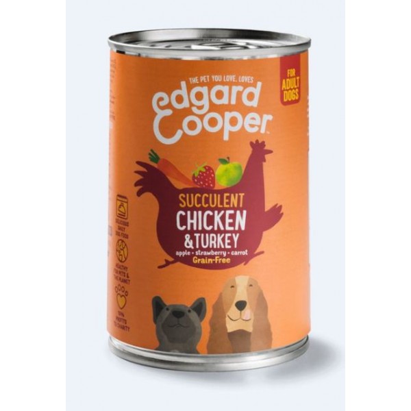 Edgard cooper koera konserv kana/kalkun 400g