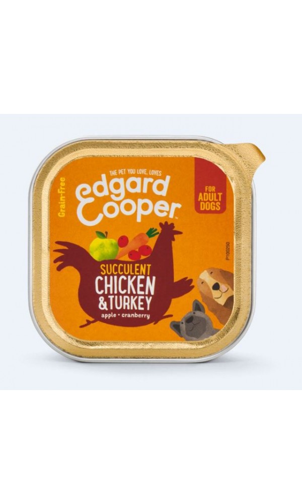 Edgard cooper koera konserv kana/kalkun 150g