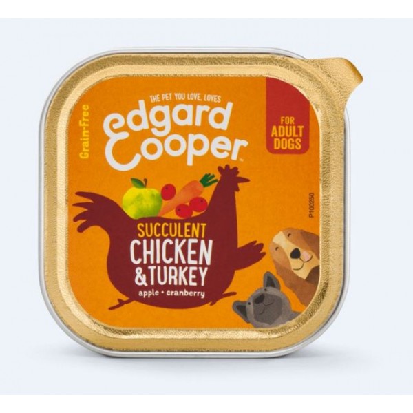 Edgard cooper koera konserv kana/kalkun 150g