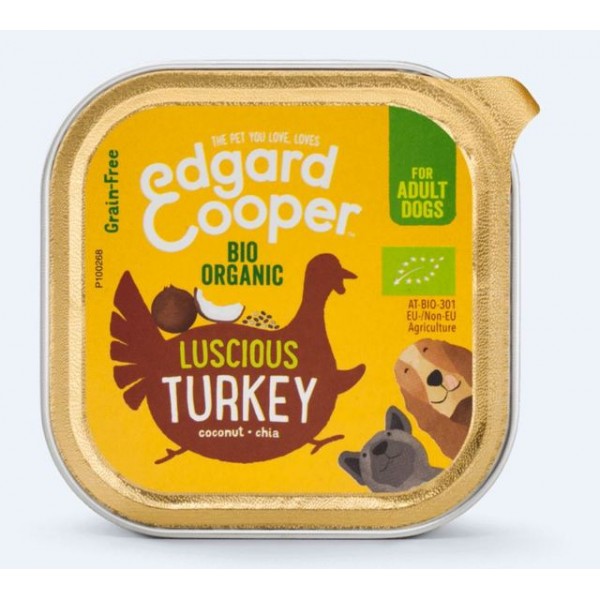 Edgard cooper koera konserv organic kalkun 100g