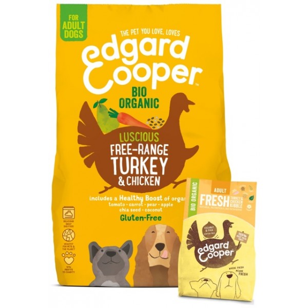 Edgard cooper koera täissööt free-range kalkun/kana 700g