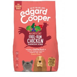 Edgard cooper koera täissööt free-run kana/lõhe seenior 700g #
