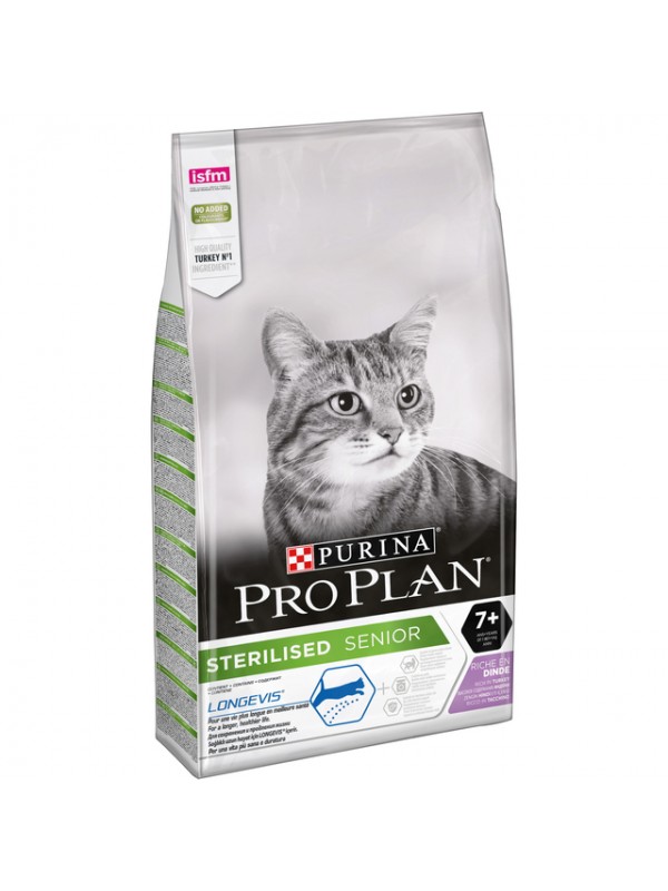 Pro plan kassi täissööt steril 7+ longevis kalkun 10kg