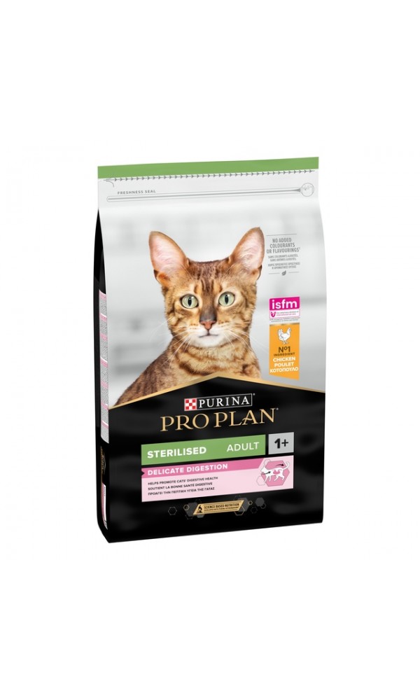 Pro plan kassi täissööt steril. delicate dig. kana 10kg