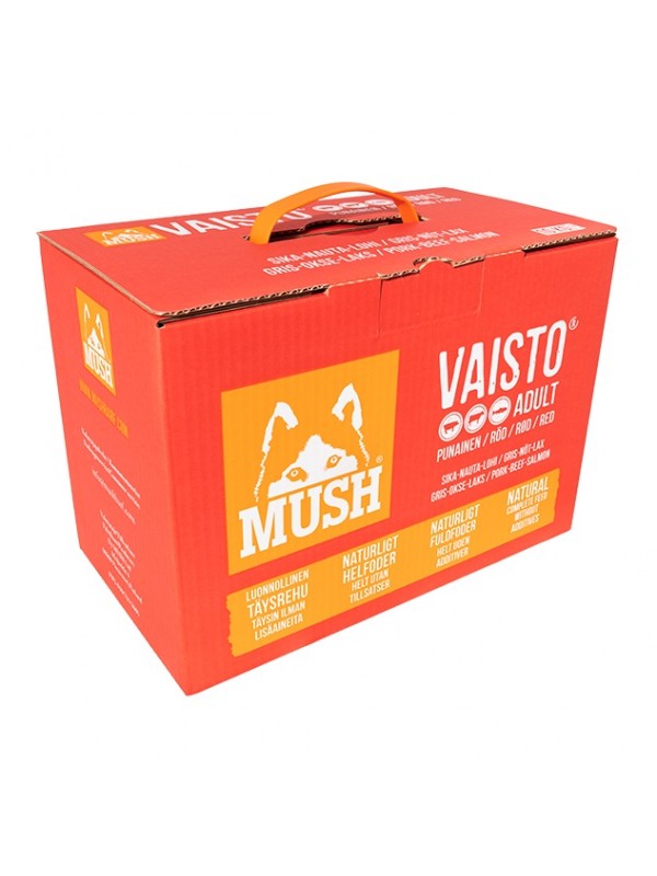Mush vaisto koera täissööt toortoit siga/veis/lõhe 10kg