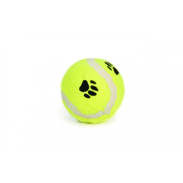 Beeztees koera mänguasi tennisepall käpamuster 6,5cm kollane